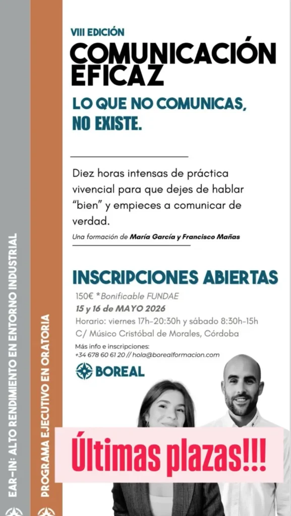 curso de comunicación eficaz en Córdoba mayo 2026